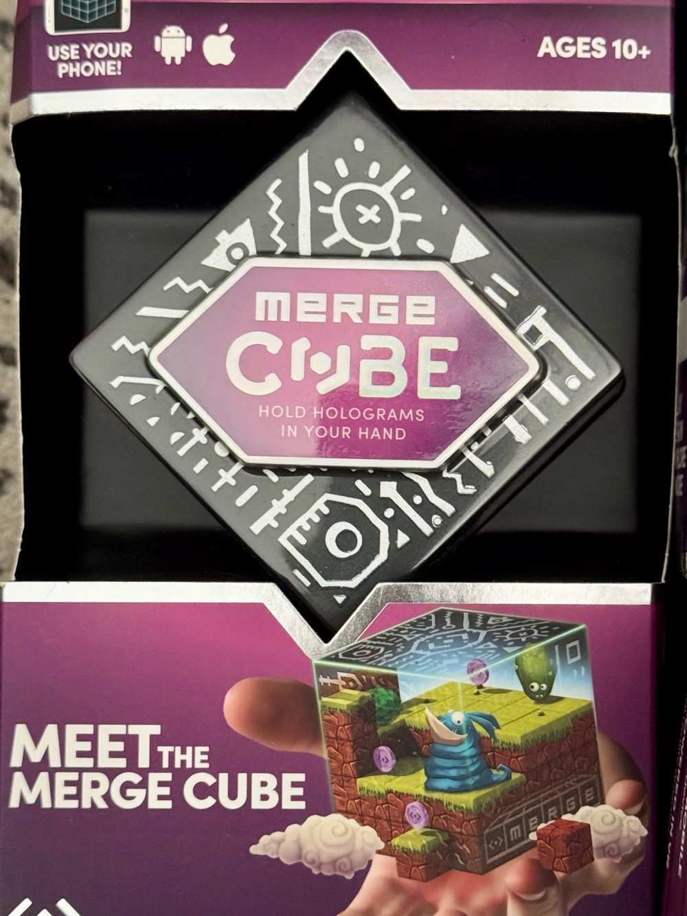 Merge Cube Interactive Hologram Toy - Purple
